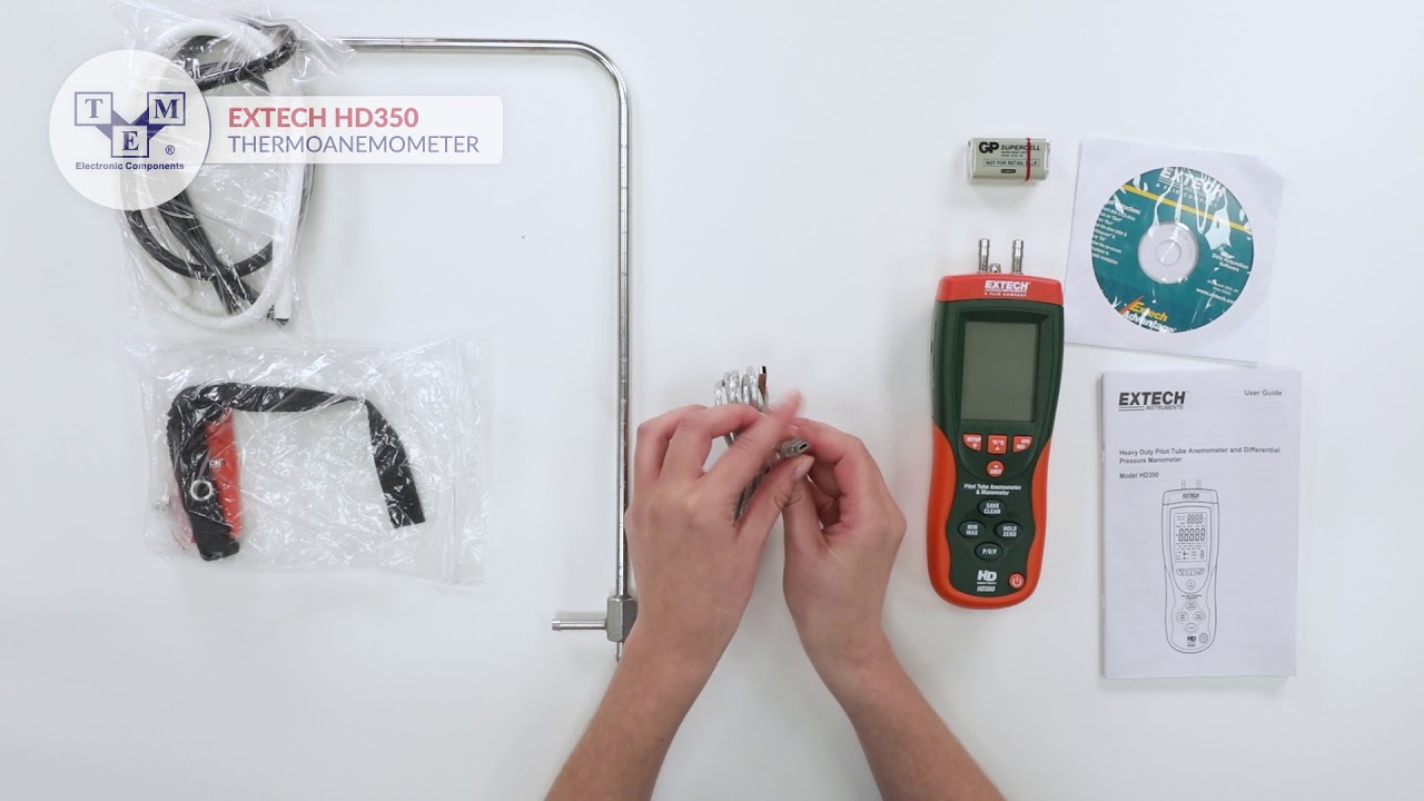 EXTECH HD350 - Thermoanemometer - UNBOXING
