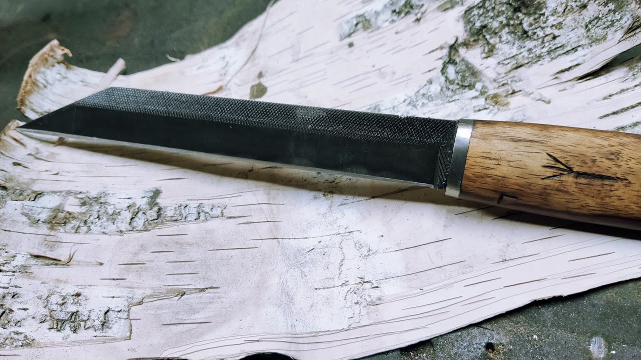Сделайте нож Viking SEAX из старого напильника