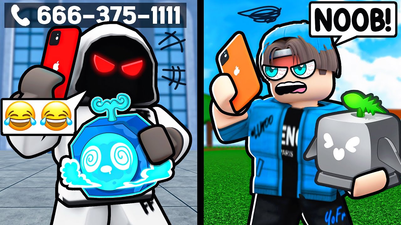 I Put My PHONE NUMBER In My NAME.. (Blox Fruits)