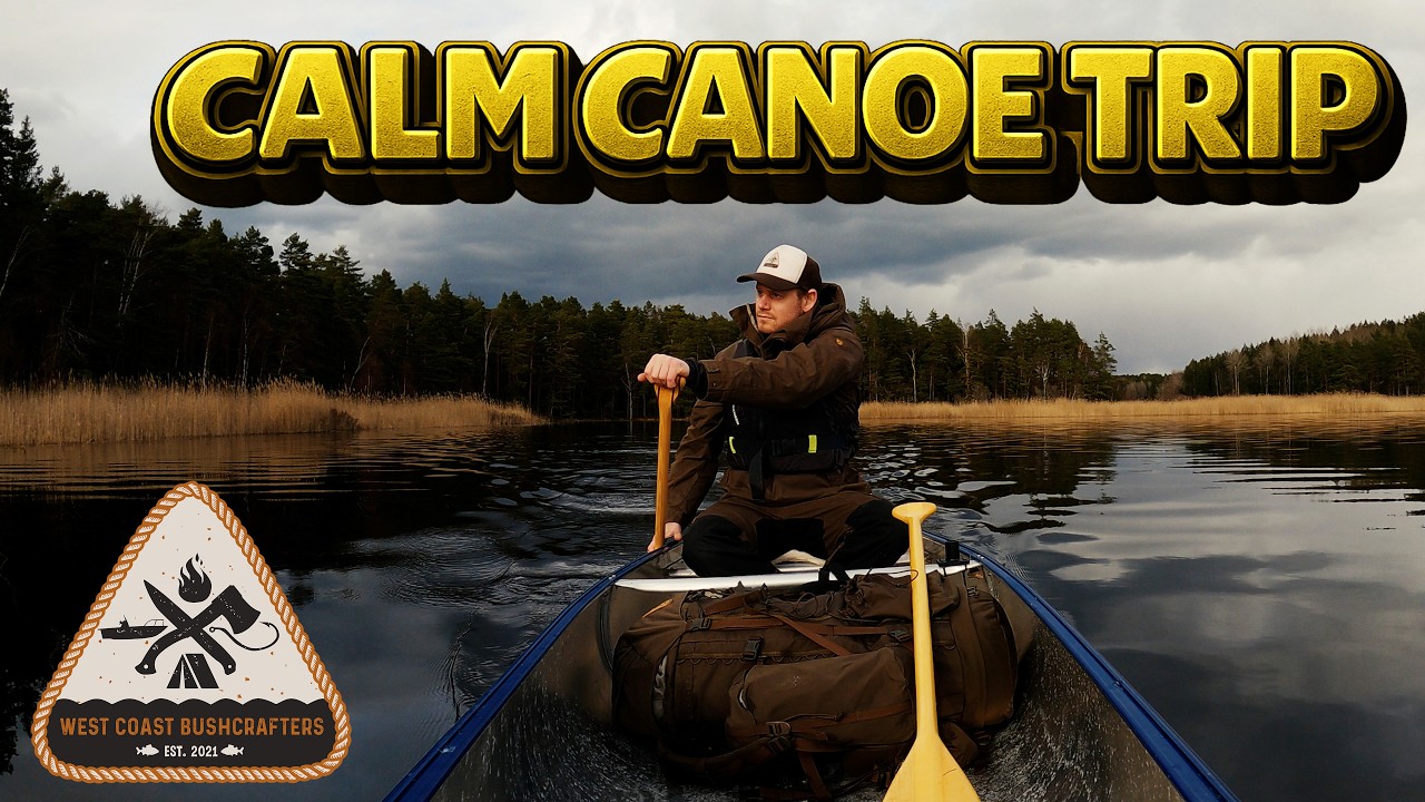 Relaxing Canoe Trip in Sweden - Outdoor Cooking & Rainy Weather