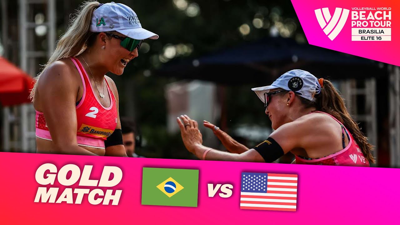 Carol/Rebecca vs. Nuss/Brasher - Gold Match Highlights | Brasilia 2025 #BeachProTour