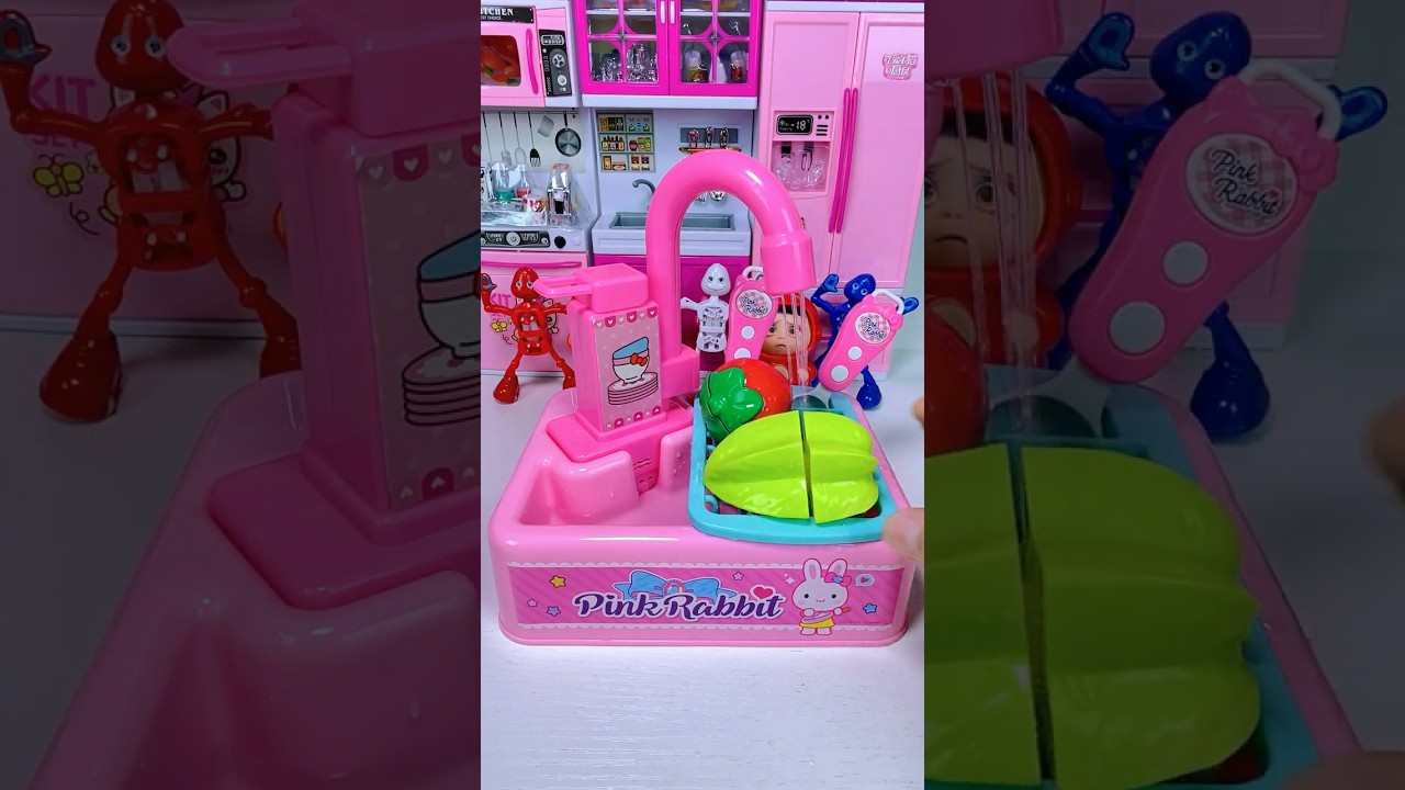 Satisfied Unboxing and Review Pink Miniature Kitchen Playset |ASMR #PretendPlay #toys #miniaturetoys