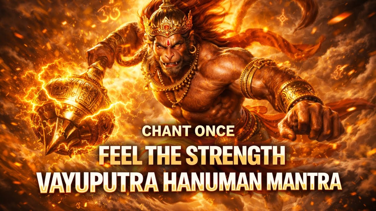 Chant Once – Feel the Strength of Hanuman | Vayuputra Hanuman Mantra | Divya Shruti