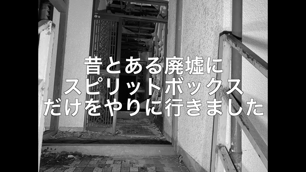 昔とある廃墟にスピリットボックスだけをやりに行きました