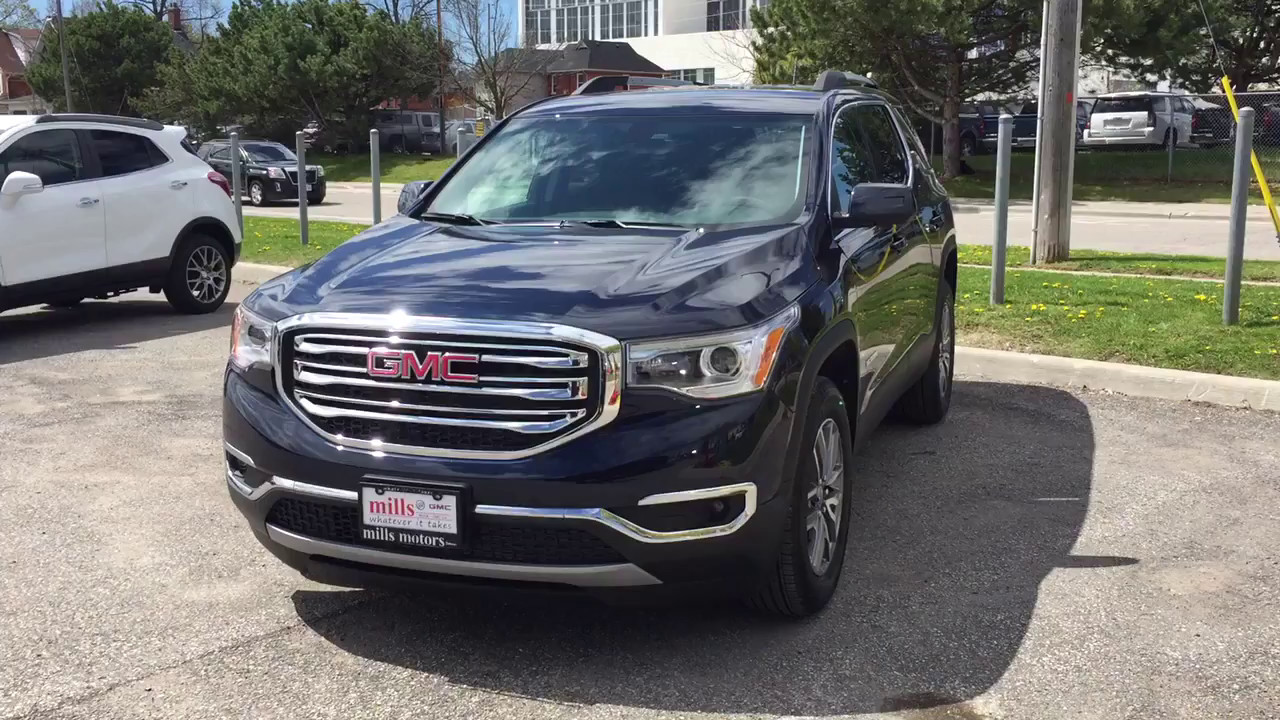 2017 GMC Acadia SLE2 AWD 7 Passenger Seating Blue Oshawa ON Stock #170619