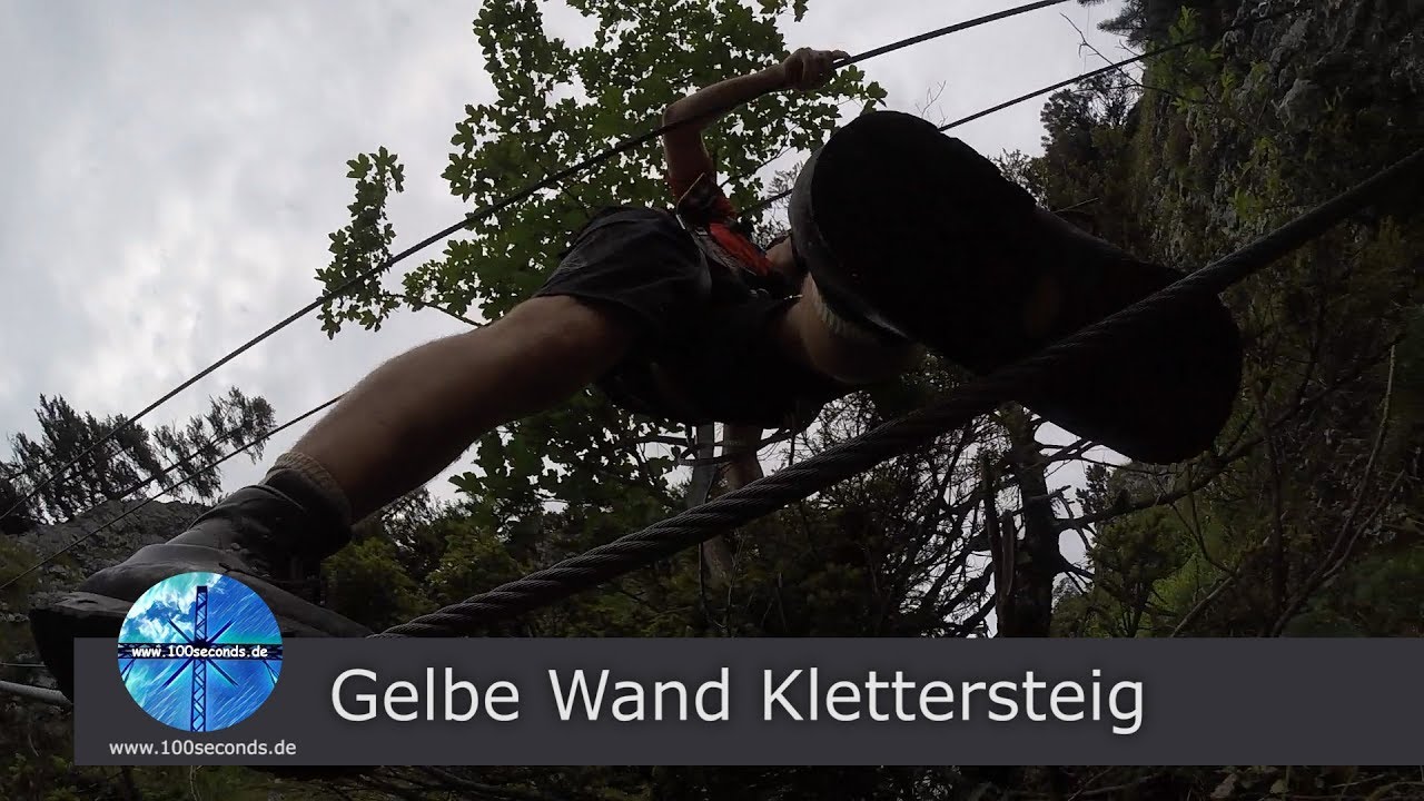 Gelbe Wand Klettersteig auf den Branderschrofen am Tegelberg