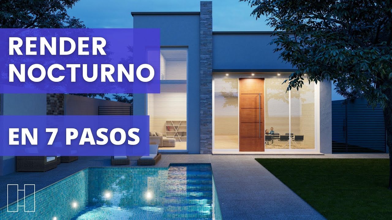 Render nocturno en 7 pasos en Vray  para Sketchup