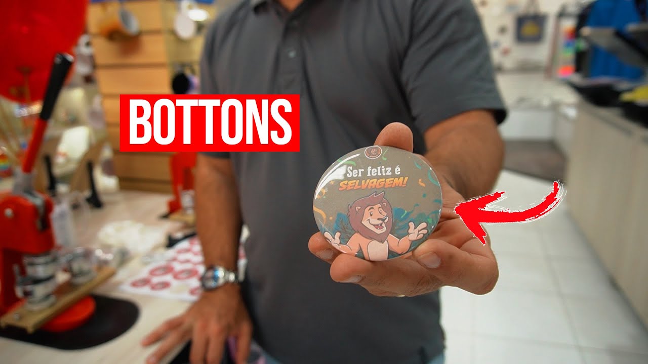 COMO FAZER BOTTONS PERSONALIZADOS