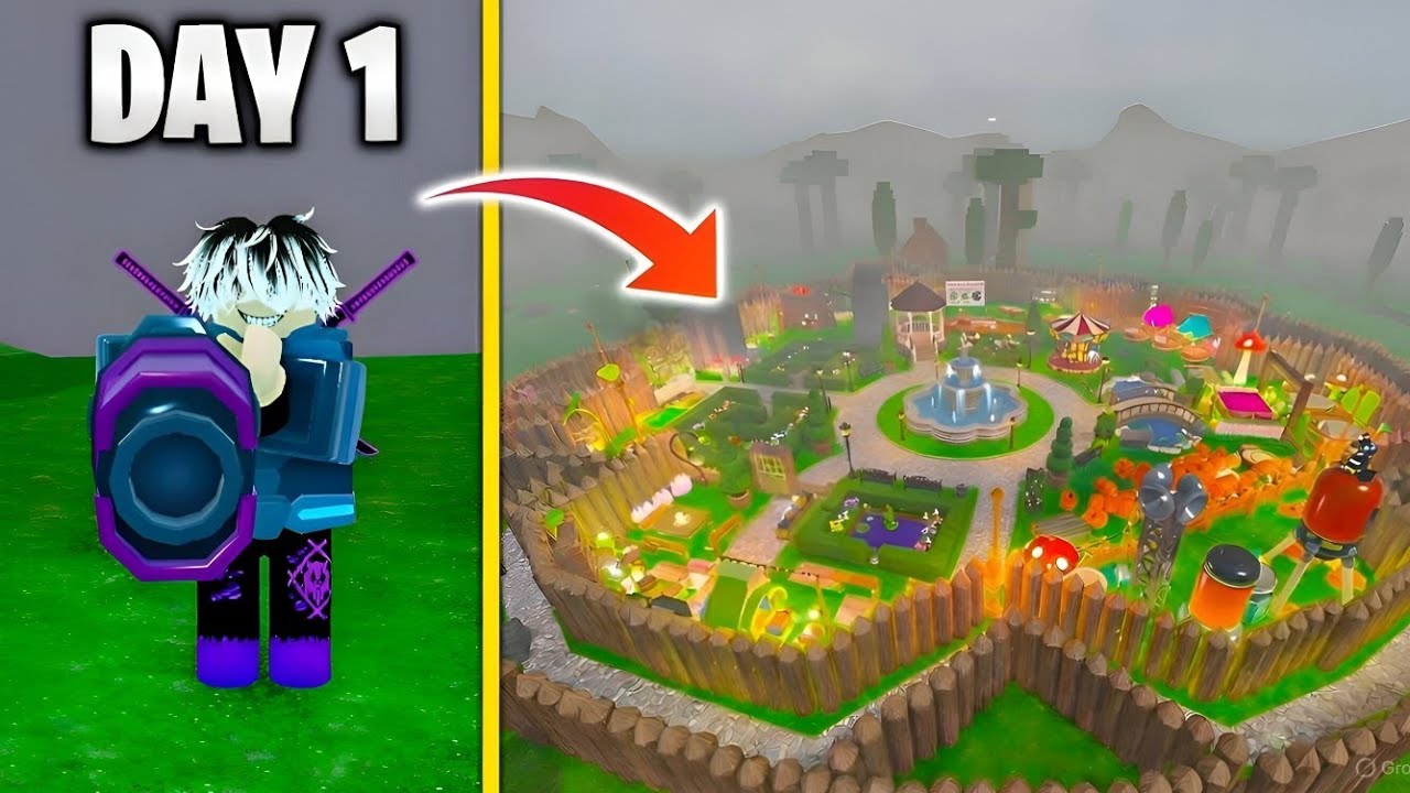 DAY 1 NOOB → INSANE BASE 😳 Roblox 99 Nights