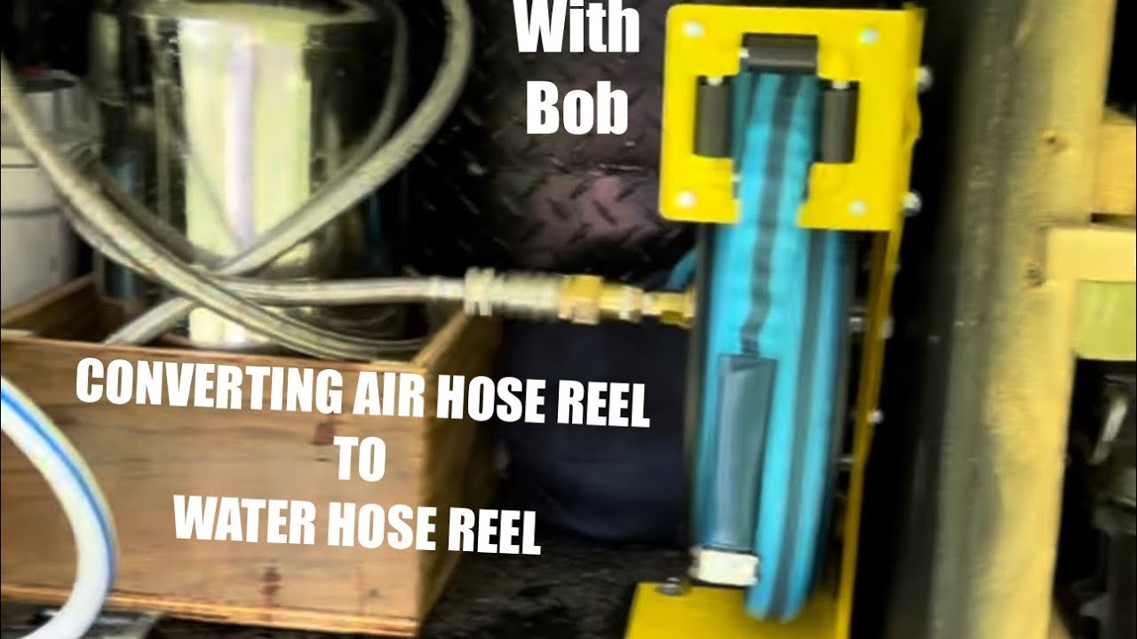Converting An Air Hose Reel Into A Water Hose Reel | DIY With Bob |Season 3