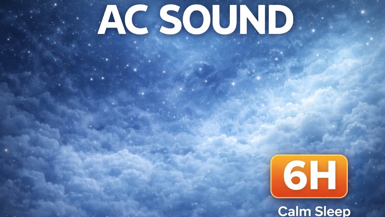 Air Conditioner Sound for Baby Sleep – Black Screen | White Noise (6 Hours) [NO ADS] – Overnight