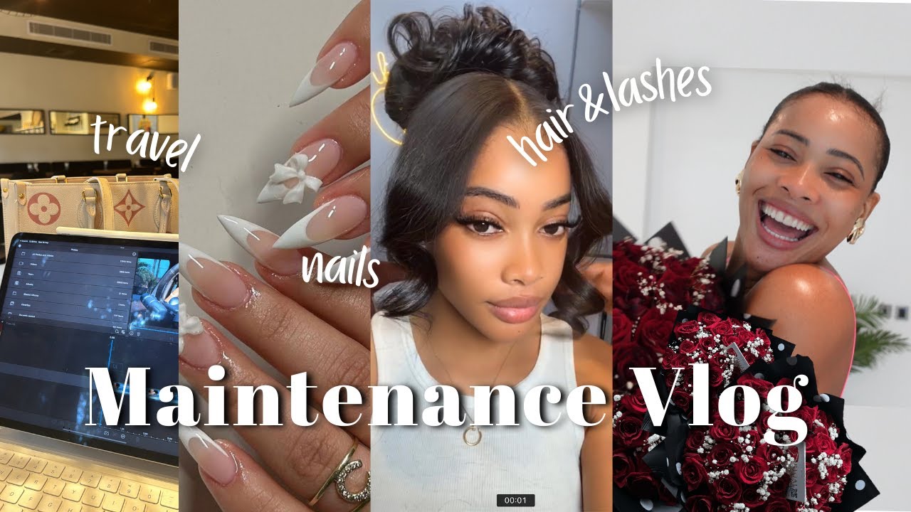 Life as a 20-something-year-old lately/ Maintenance Vlog (lashes, nails, hair, TRAVEL & more&hellip;..