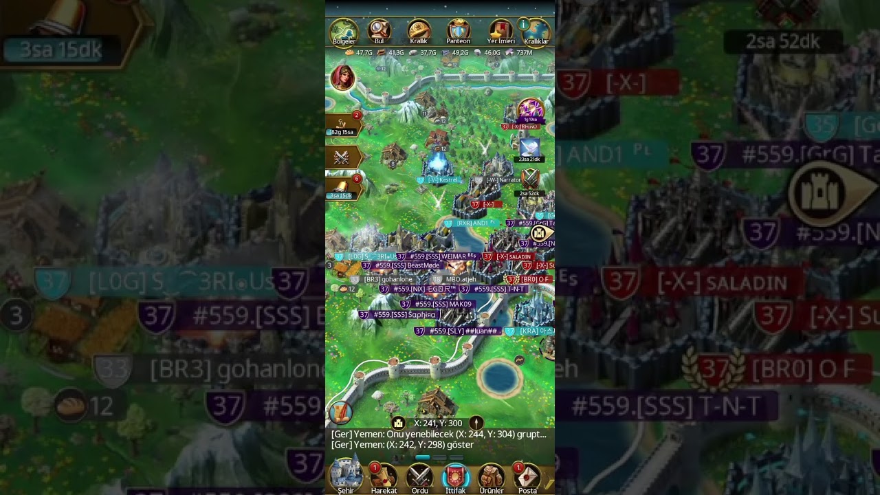 March of Empires the best RVR. 1 vs 20 war. follow: 