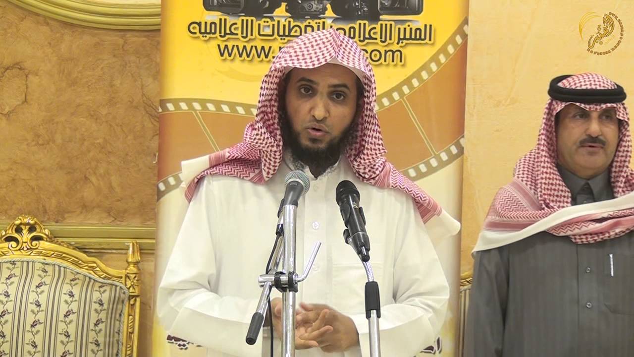 الحفل الخطابي في حفل الشيخ محمد عشق القحطاني بمناسبة زواج ابنه مانع