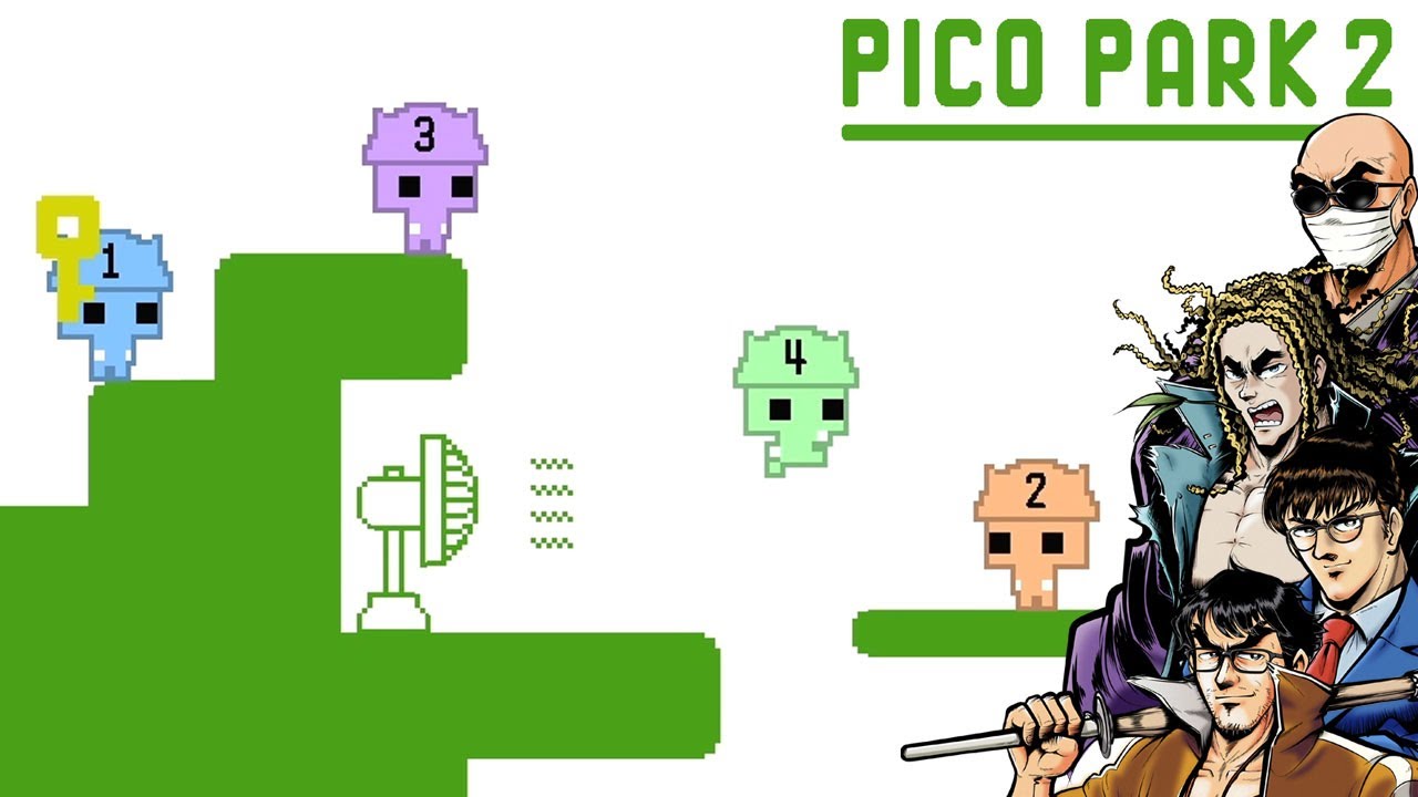 【4人】かわいい協力ゲームでも仲良く進むとは限らない【PICO PARK 2】＃１