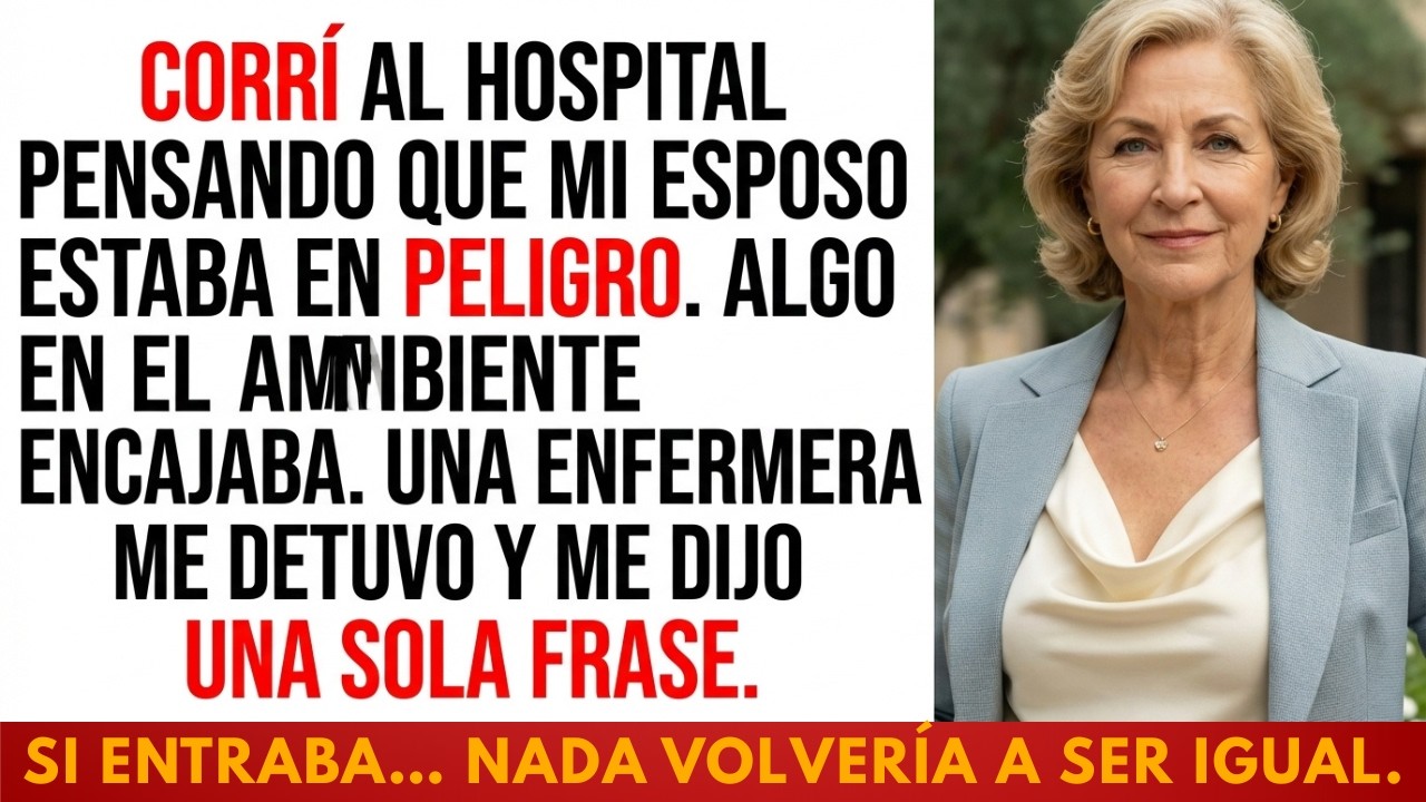 La enfermera me detuvo antes de entrar… y descubrí la verdad que mi esposo ocultó por 40 años