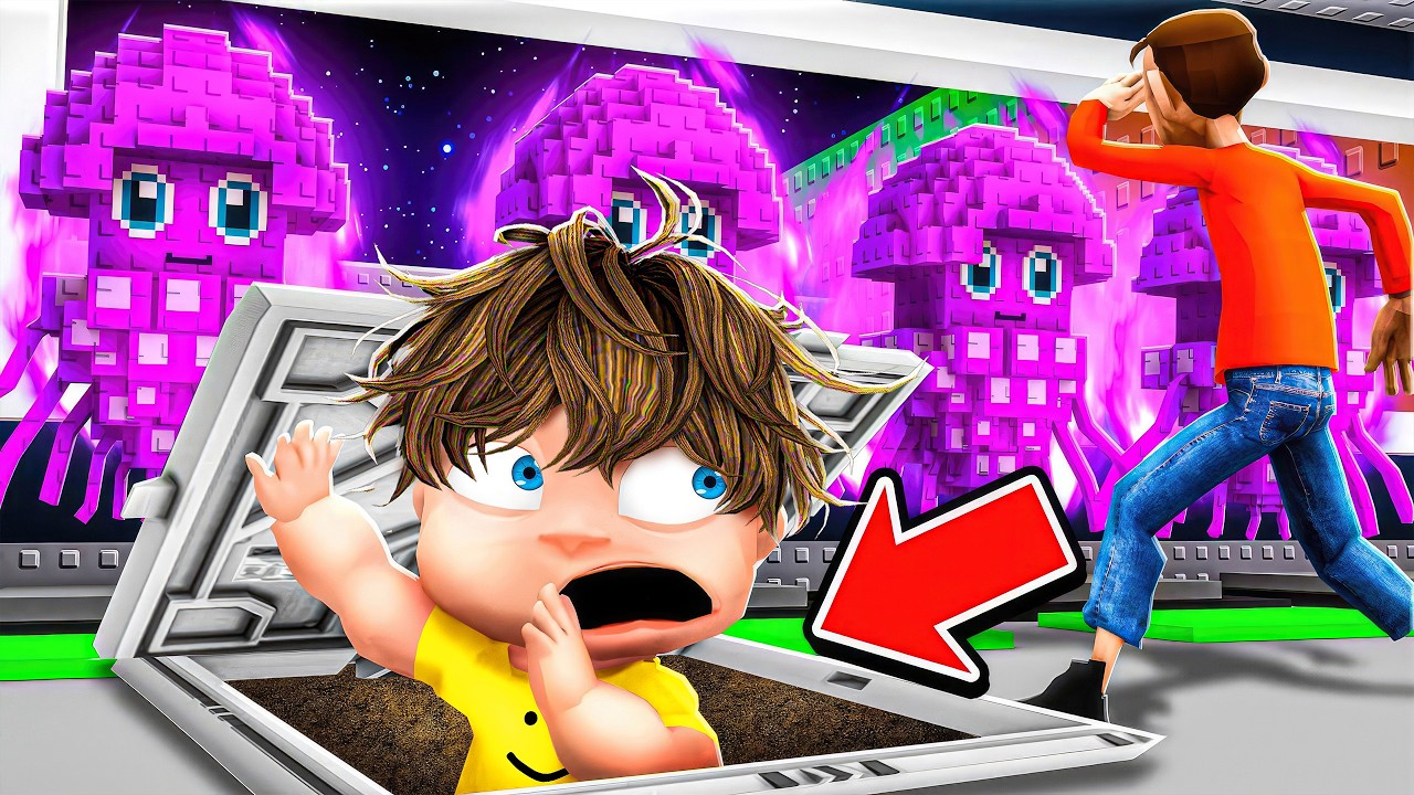 Building SECRET BUNKER to Prank my Daddy in Steal a Brainrot!