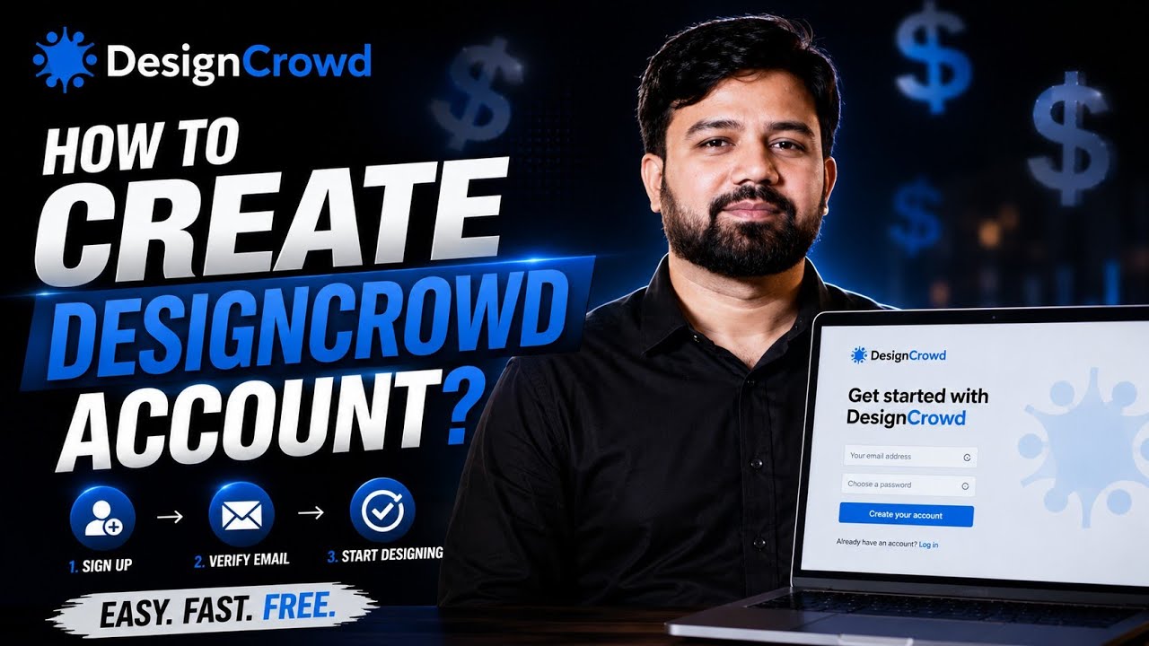 How to create account on Designcrowd?