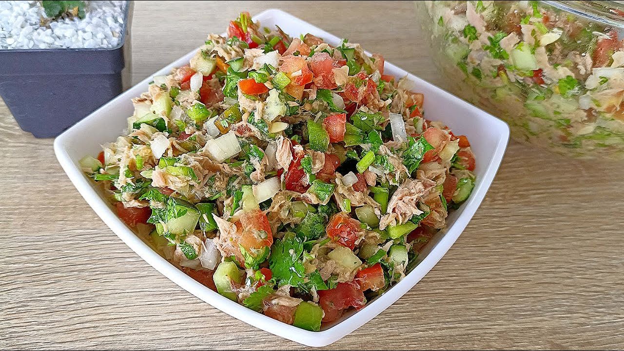 🥗Лучший салат с тунцом. Изысканный и вкусный! 😋🤤
