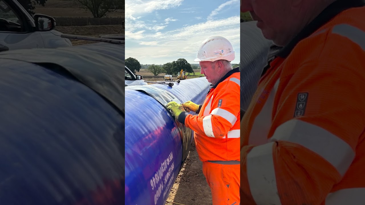 How to apply Canusa heat shrink sleeves to steel water pipes