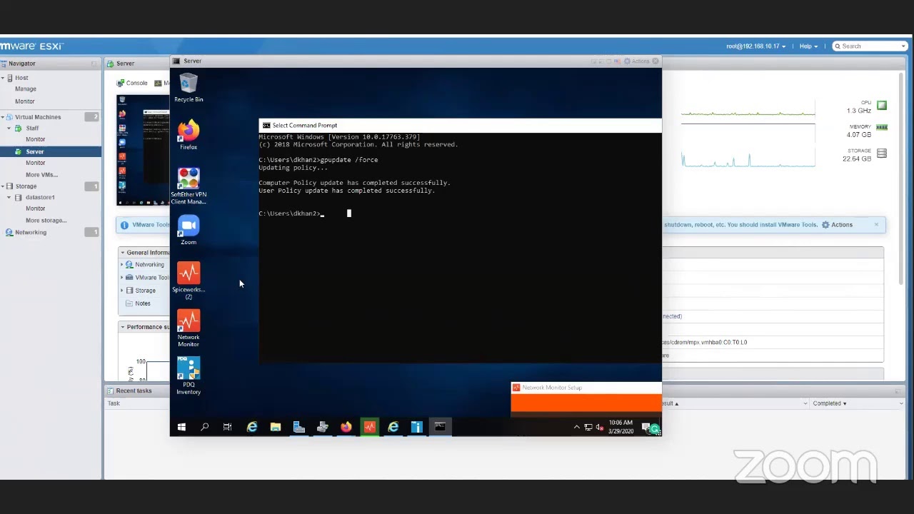 Monitoring Devices & Inventory System Training (Helpdesk & SysAdmin)