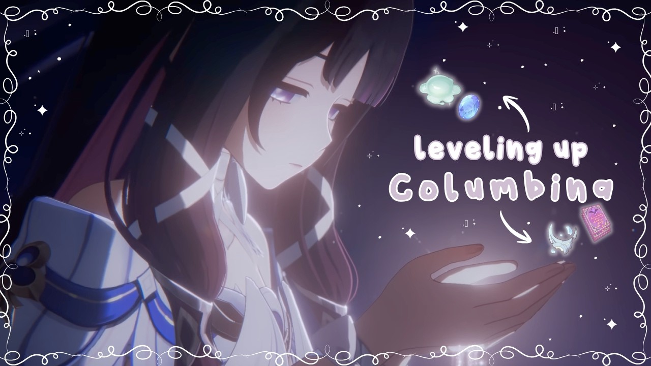 level up columbina with me 🦢⭒˚｡⋆ | cozy genshin impact