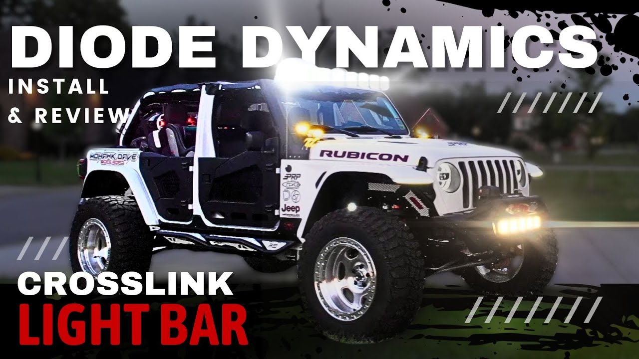 Jeep JL / JT Gladiator Diode Dynamics CrossLink SS5 LED Light Bar Installation & Review