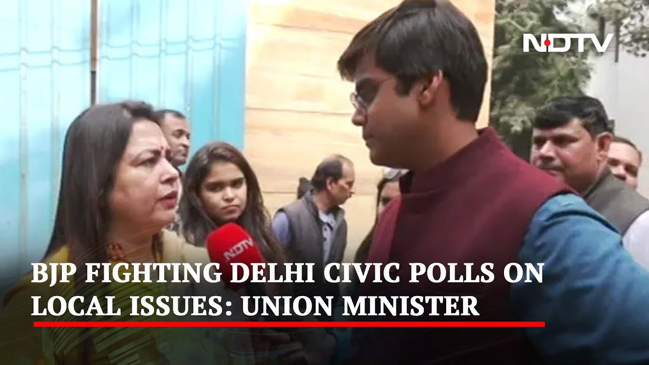 BJP Fighting Delhi Civic Polls On Local Issues: Union Minister
