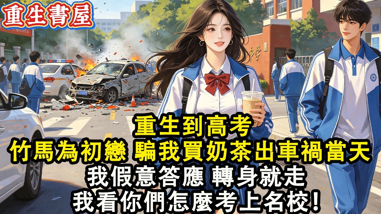 【重生爽文】我重生到高考竹馬為初戀 騙我買奶茶出車禍當天  我假意答應 轉身就走 這次我看你們怎麼拿著我的押中題考上名校！#小說 #重生 #爽文#動漫 #故事 #動畫