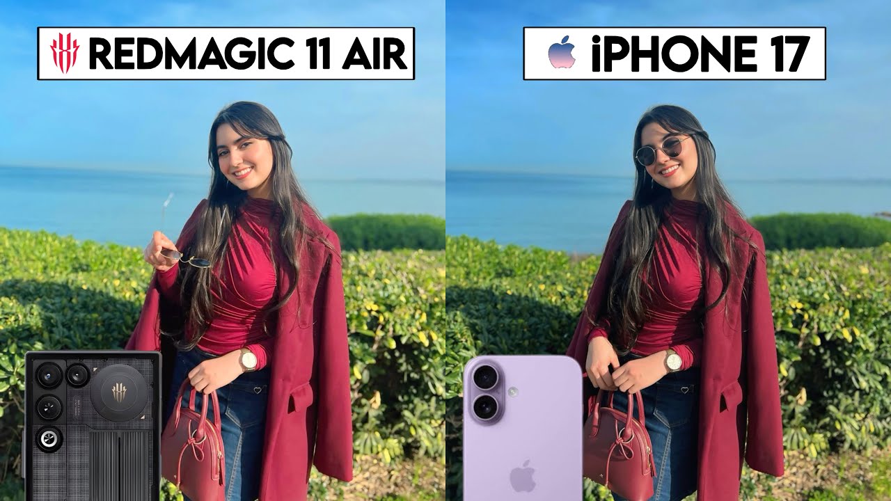 Сравнение камер RedMagic 11 Air 5G и iPhone 17: тест и сравнение.