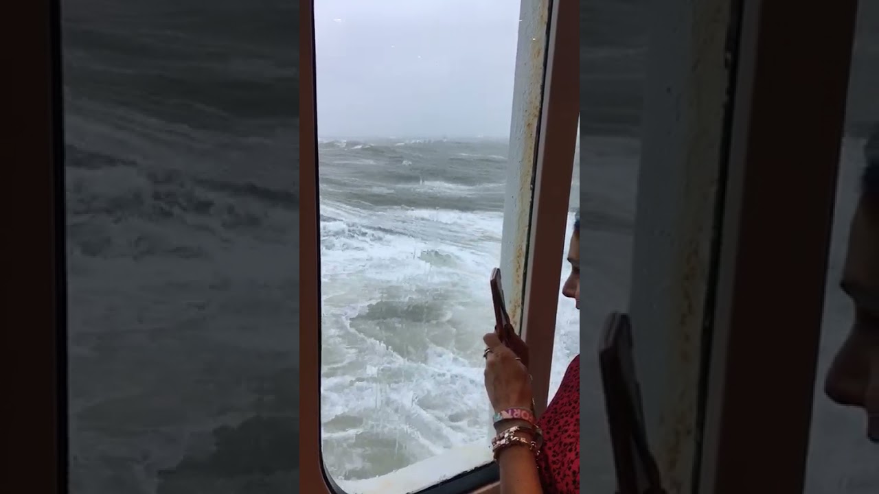 P&O Venture. INSANE WEATHER rough seas Storm Ciara Feb 2020