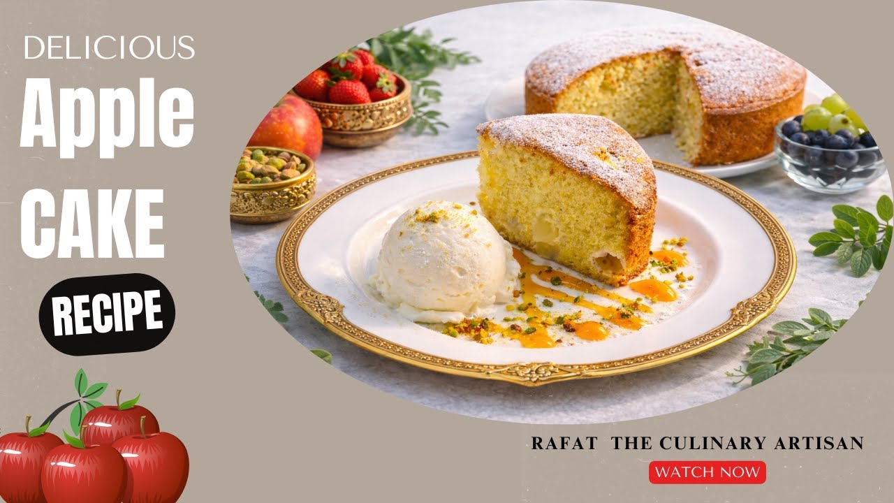 Delicious Apple cake recipe in Hindi | Quick & easy recipe | European Style