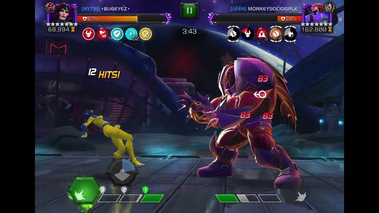Bugeyez- S64 War 10: Jean Grey vs 47 Onslaught