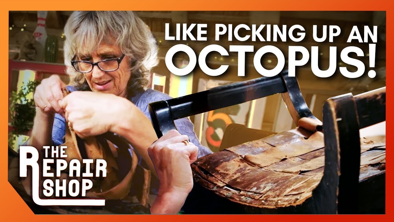 Suzie Takes on a 100 Year Old Leather Piano Stool | The Repair Shop