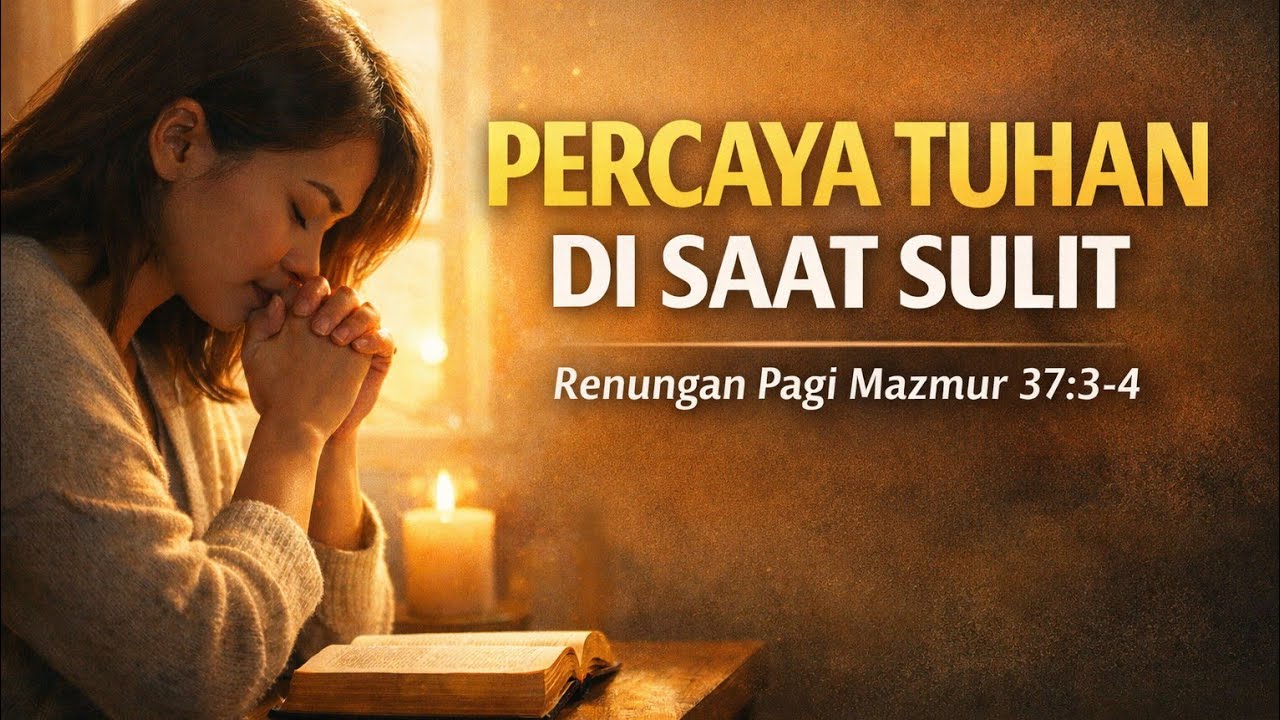 Percaya Tuhan di Saat Sulit | Renungan Pagi Mazmur 37:3-4 Tentang Berkat dan Kesetiaan