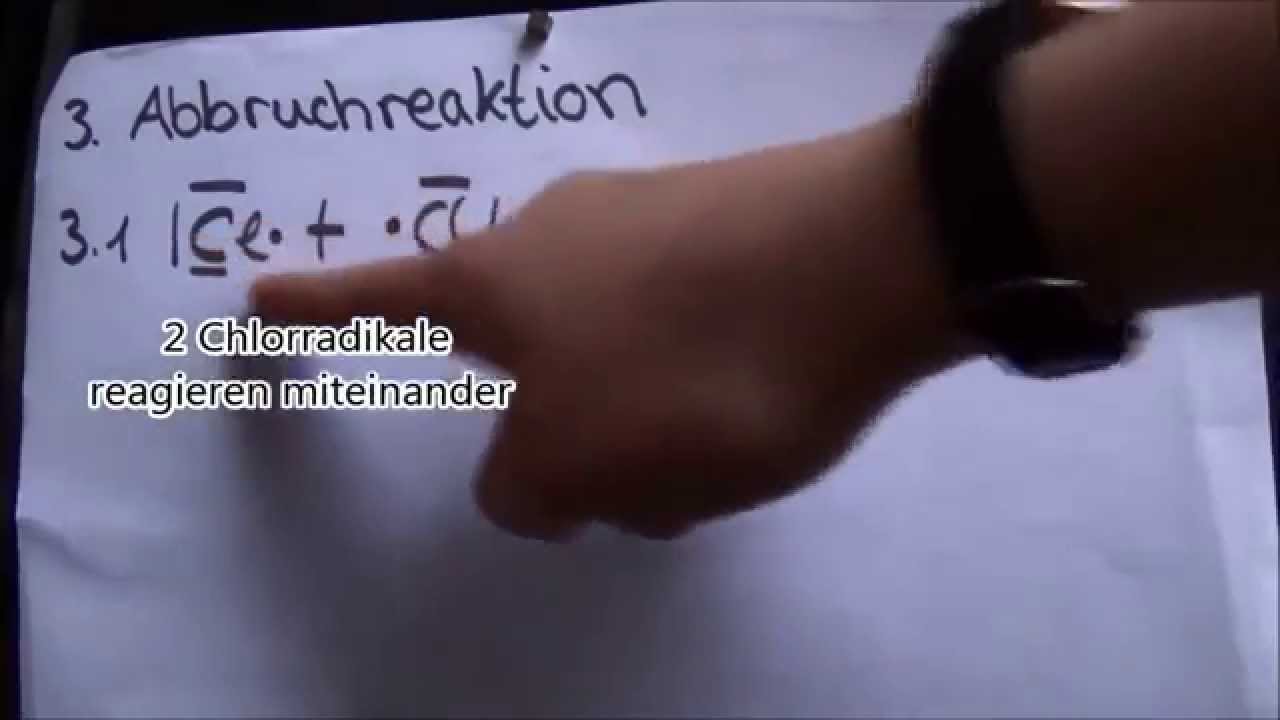 Die radikalische Substitution- (Chemie) kurze Erkl&auml;rung
