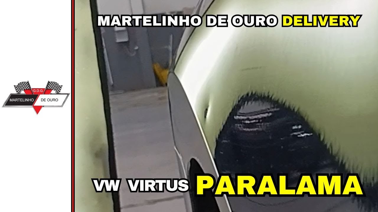 Desamassando Paralama VW Virtus | Martelinho de Ouro Em Domicílio