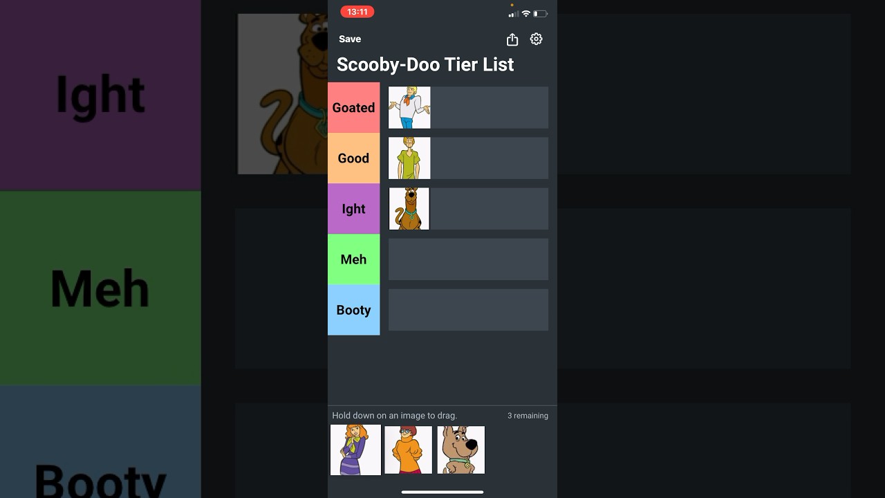 Scooby-Doo Gang Tier List #tierlist #ranking #scoobydoo