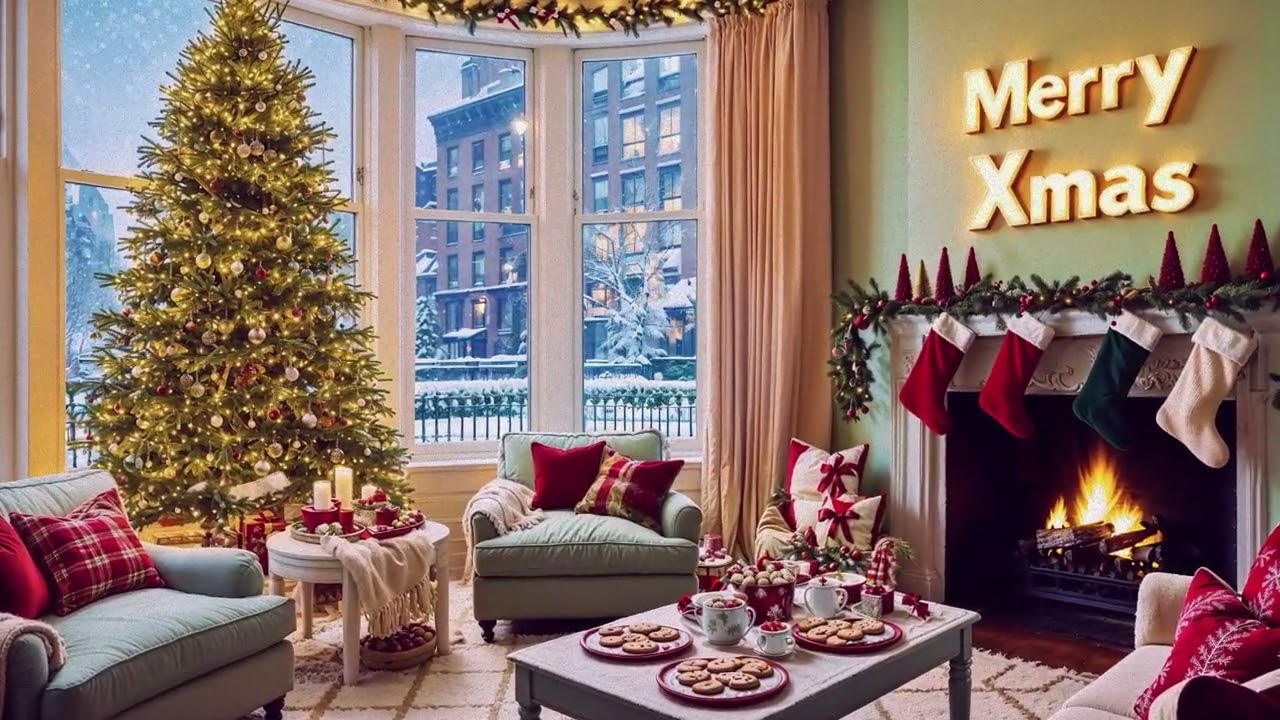 🎄Jazzy Christmas Vibes 🎶   Chill with Hot Chocolate ☕ and Pure Bliss ✨🎅