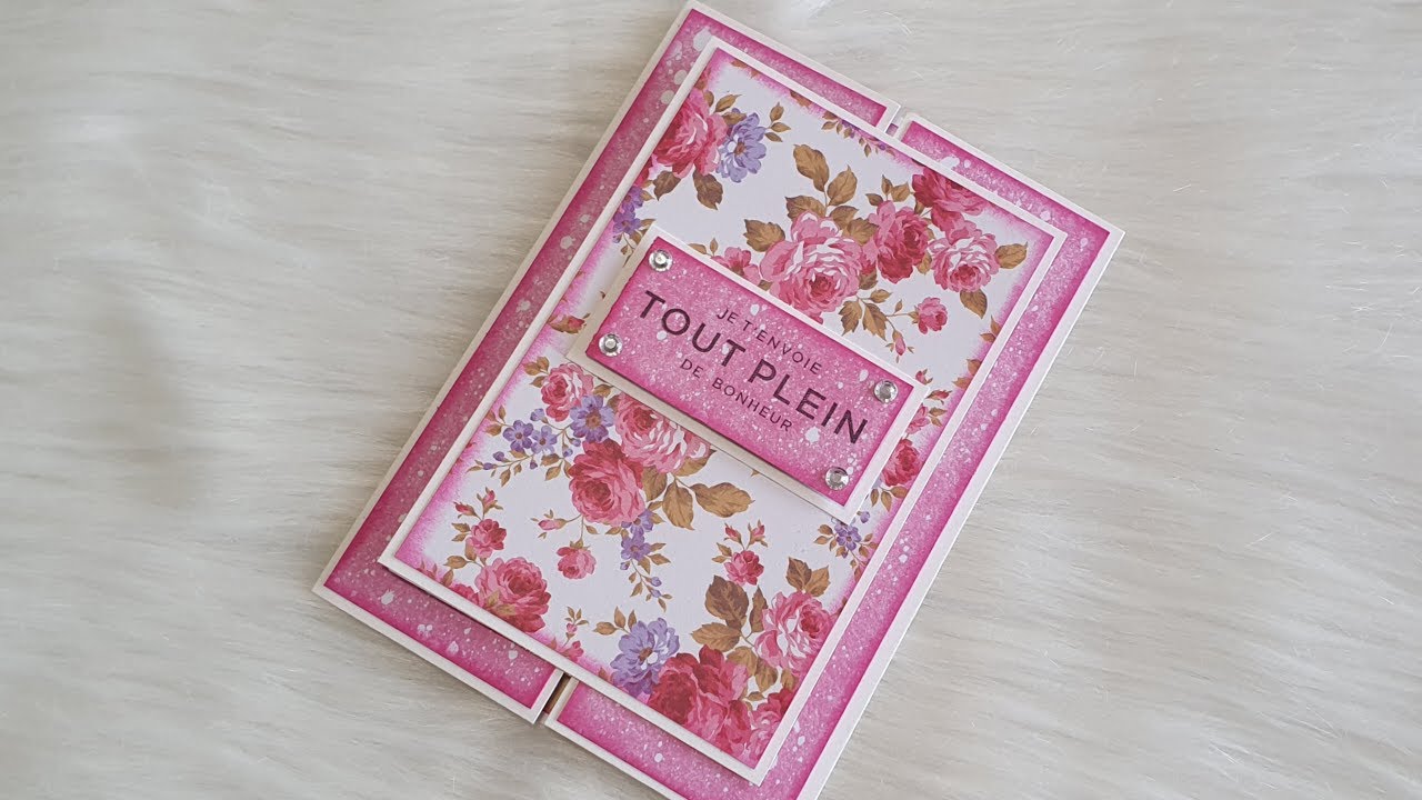 Carte Fermeture à Glissière Facile mais Très Efficace😍🥰😍#tuto #carte #facile #original #scrapbooking