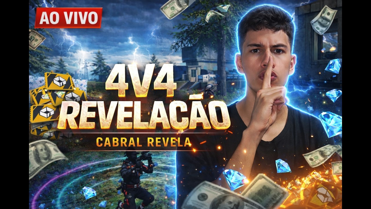 LIVE FF 🔥 4x4 + 6X6 + RANKED 😈 COPA DE X1 DI CHAT🔥 FREEFIRE AO VIVO 🔥