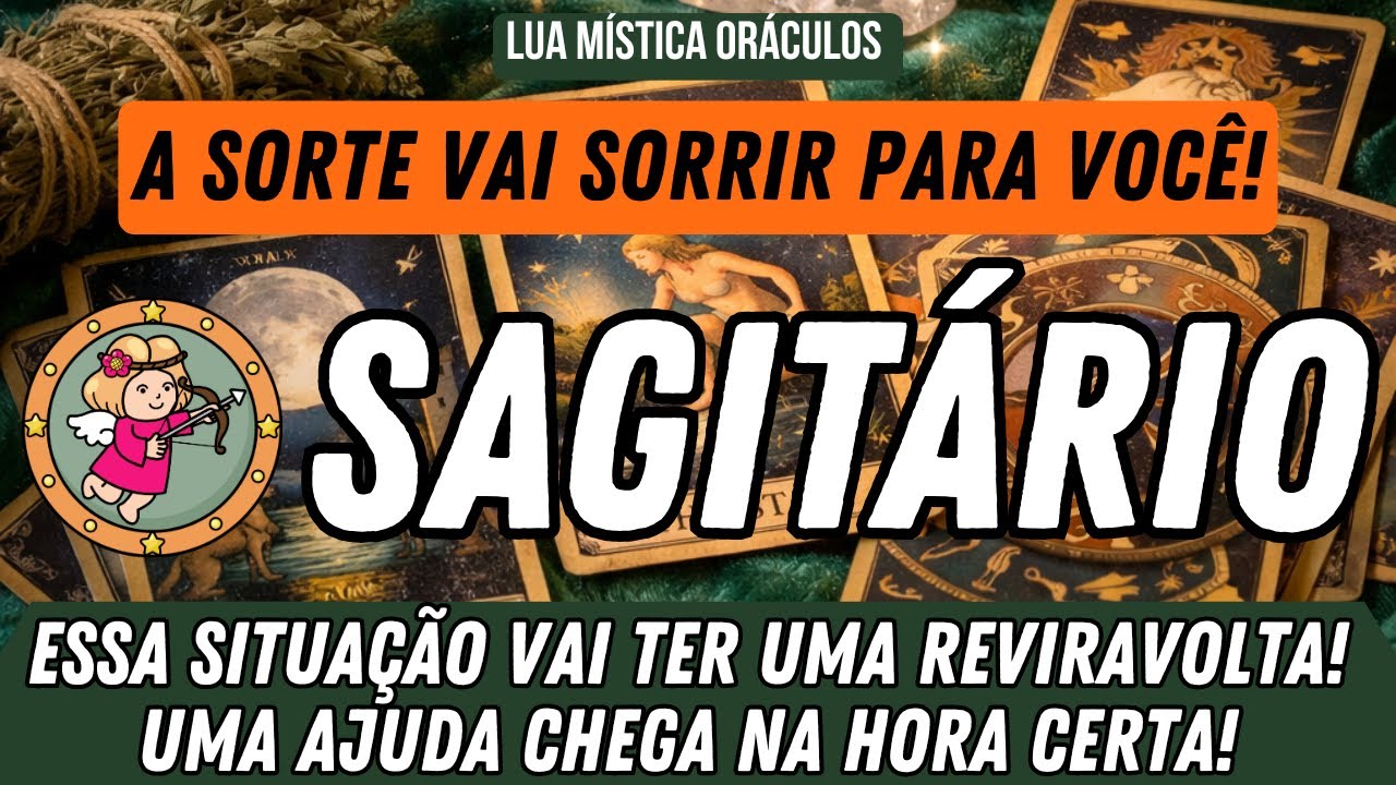 SAGITÁRIO ♐️ A SORTE VAI SORRIR PARA VOCÊ! ESSA SITUAÇÃO VAI TER UMA REVIRAVOLTA!