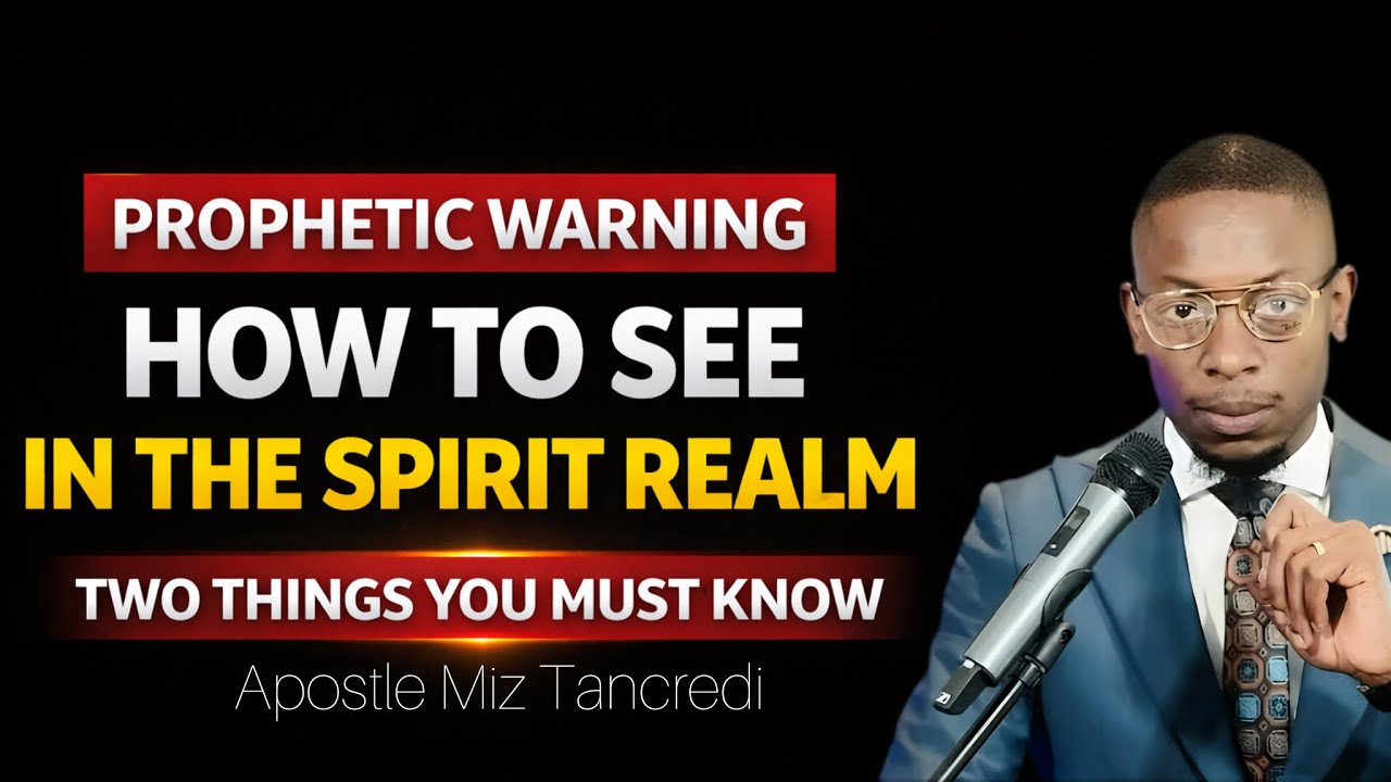 How to See in the Spirit Realm: God Is Warning You About Two Things| Apostle Miz Tancredi 