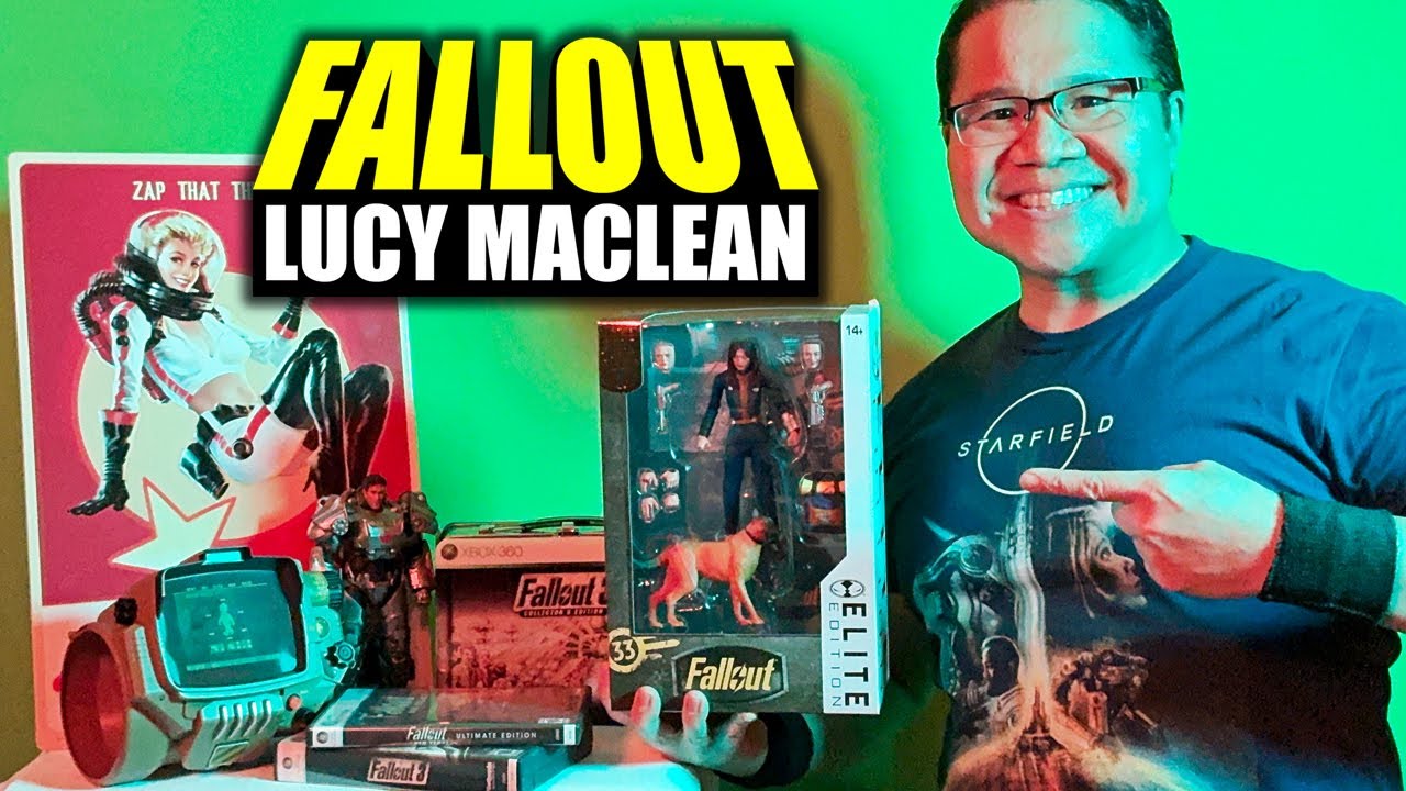 Распаковка и обзор фигурки Люси Маклин из игры McFarlane Fallout, Gold Label Elite Edition #6.