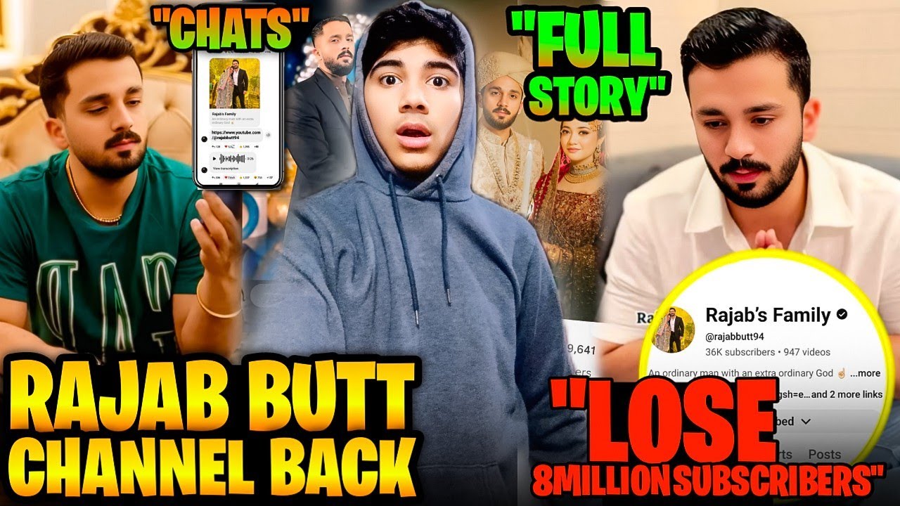 Rajab Butt Ka Channel is Back 😱 || Rajab Butt ka 8million lost Full story exposed 😭 RajabEman update