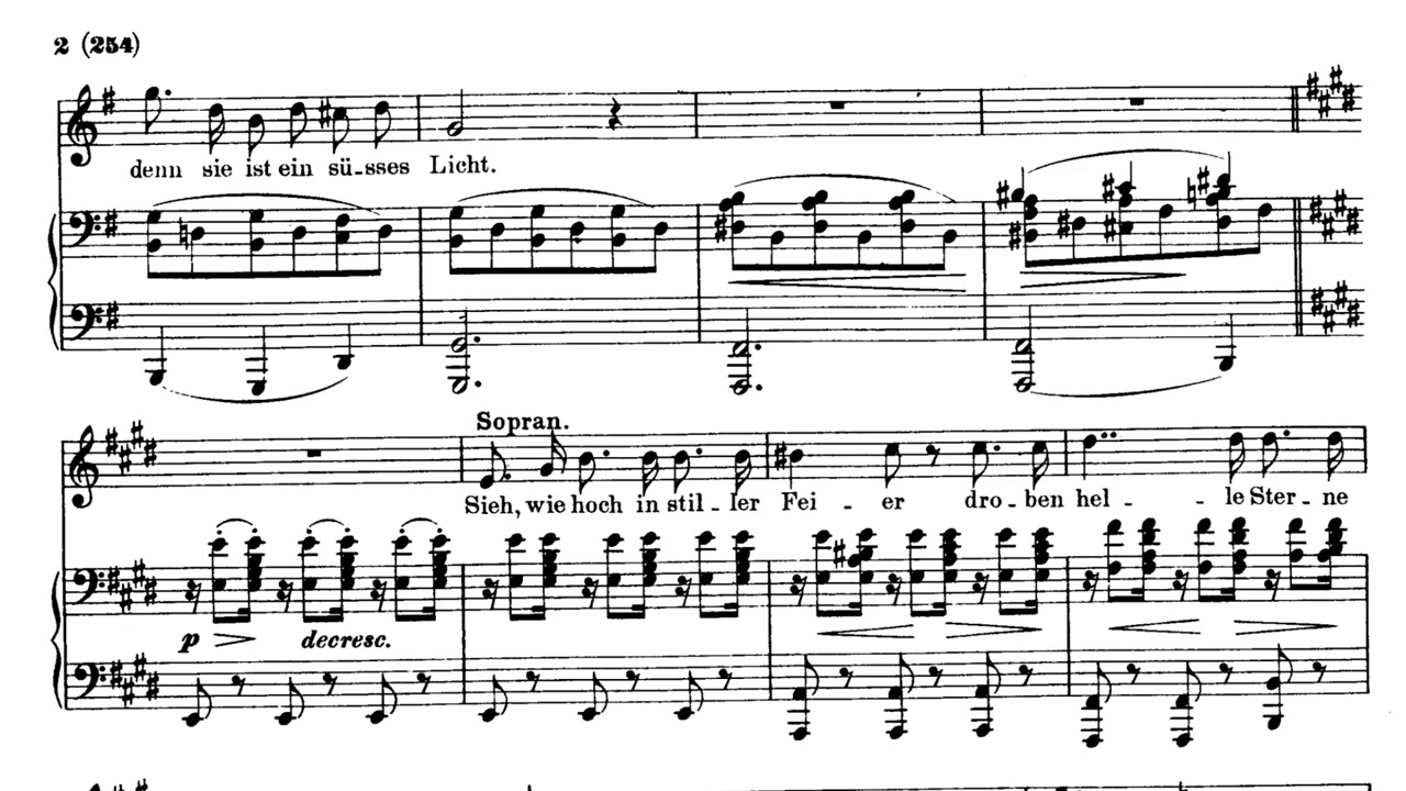 Licht und Liebe (Franz Schubert) Accompaniment G Major Soprano/Tenor