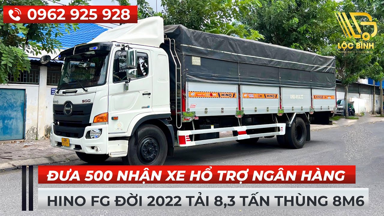 Hino FG Đời 2022 Tải 8,3 Tấn Th&ugrave;ng D&agrave;i 8M6 Bao Cọp Zin Full | Đưa 500 Nhận Xe Hổ Trợ Ng&acirc;n H&agrave;ng