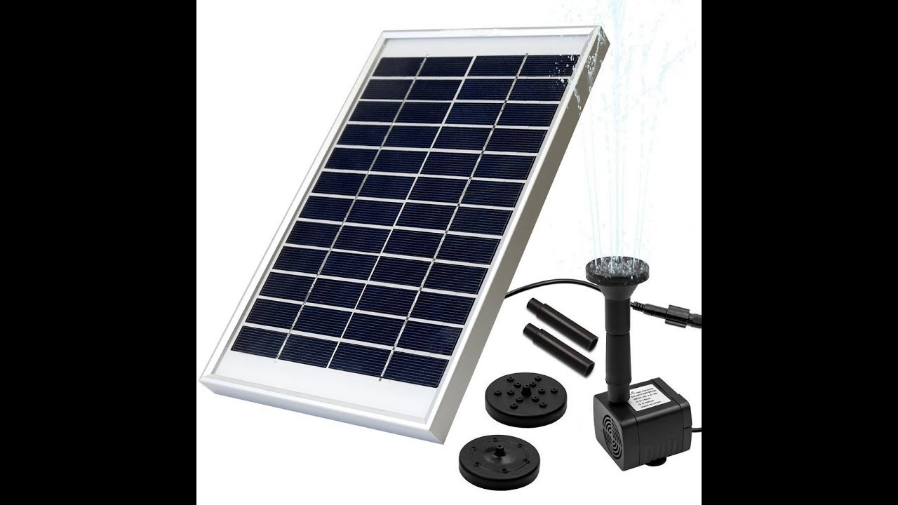 LUXJET 5W 380L per hour Solar Fountain Water Pump