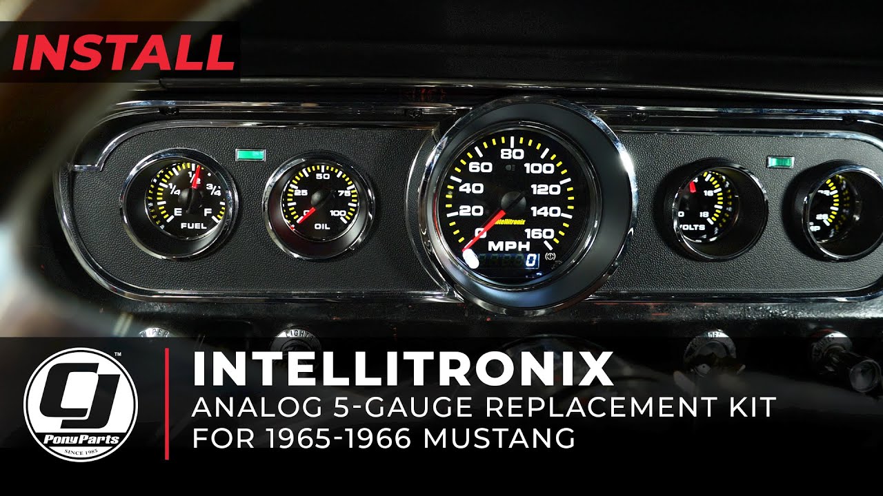 Analog 5-Gauge Replacement Kit | Intellitronix | 1965-1966 Mustang