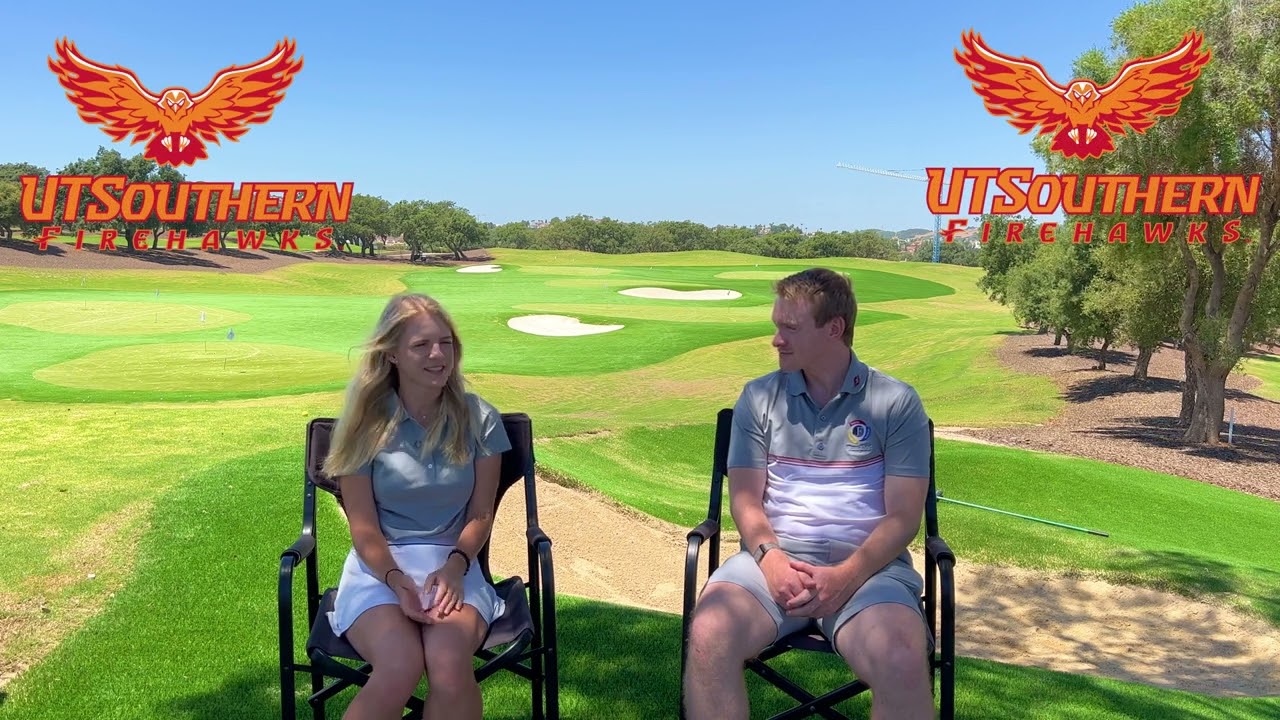 Triple A Graduate, Klaudie Karnikova catches up with Lorne Burns at the Jason Floyd Golf Academy
